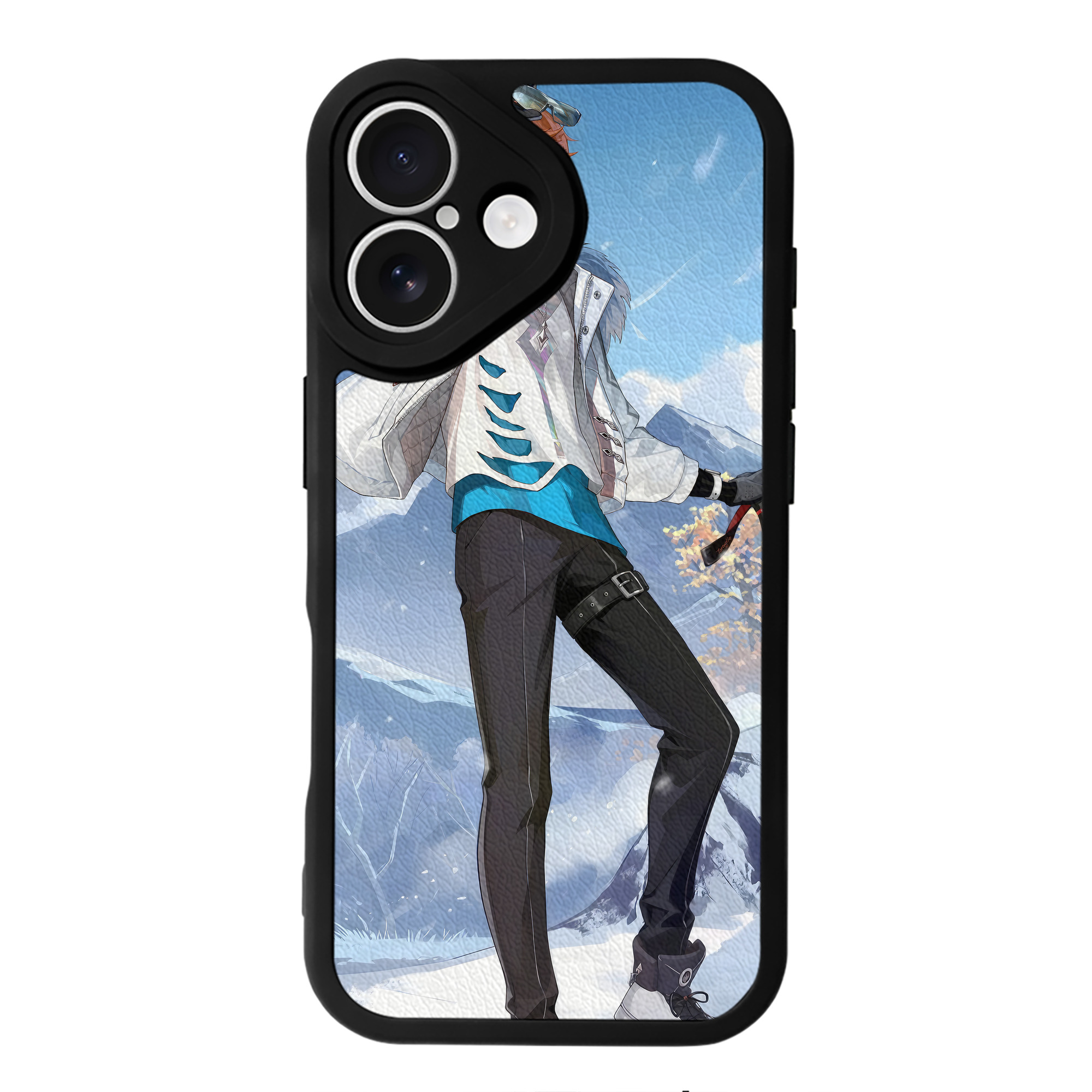 げんし神 genshin 【iPhone 16シリーズ対応】シリコンスマホケース（レザー調） 材質：シリコン